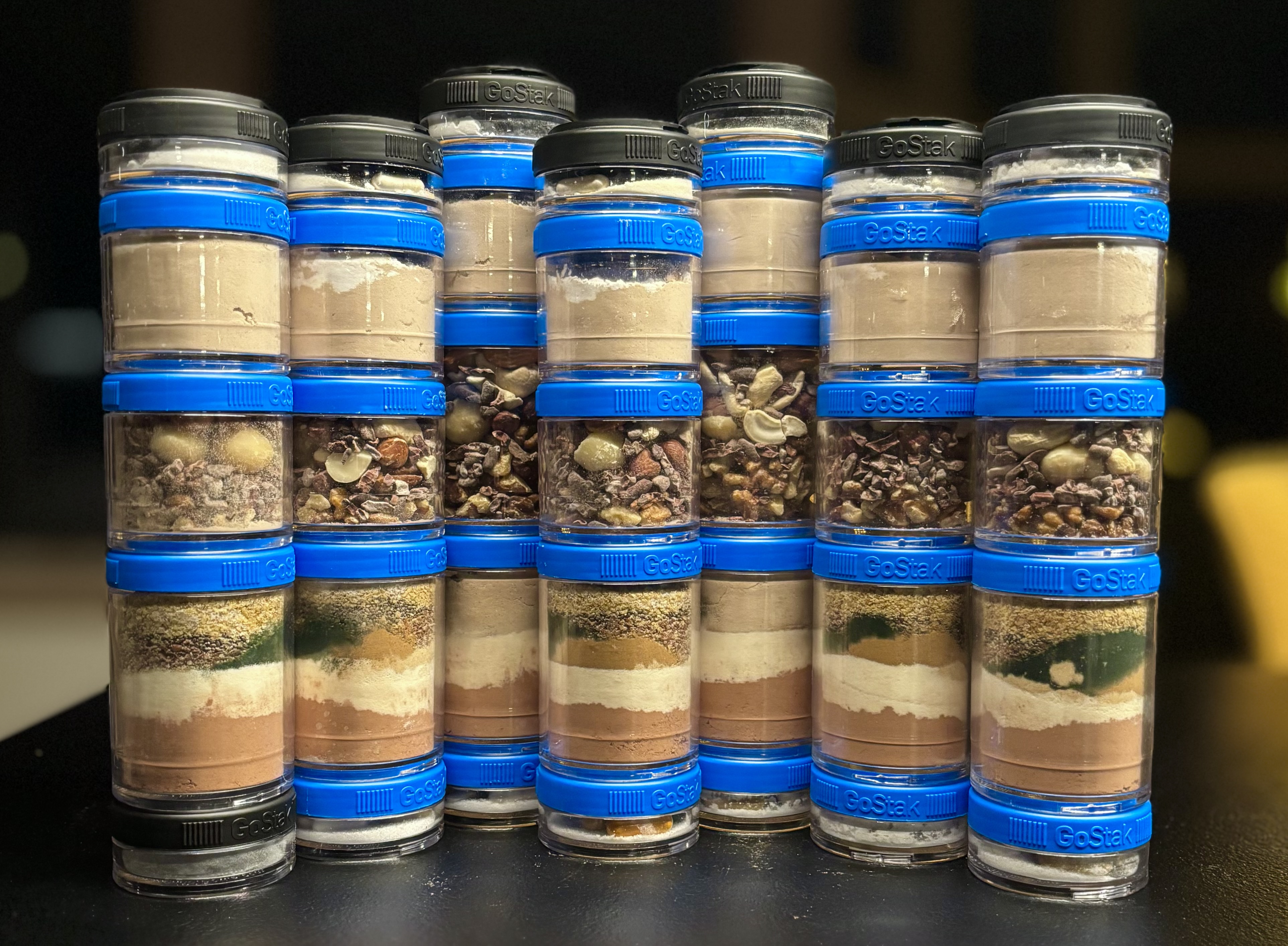 Supplement boxes prepared for the week